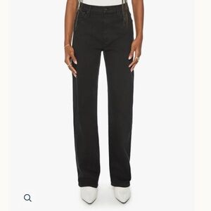 MOTHER Dodger Sneak Jeans in Pitch